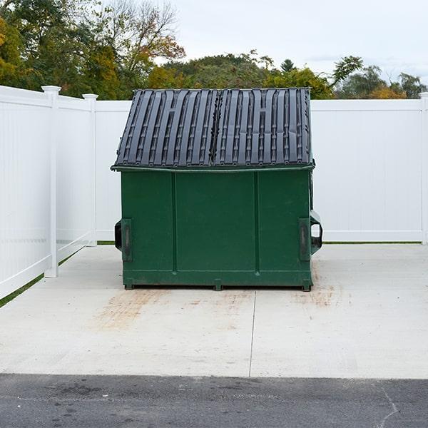 we offer customizable service plans for our commercial dumpsters, with options ranging from daily to monthly pickup